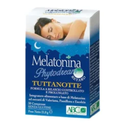 Abc Trading Melatonina Ph Tuttanotte Retard Integratore Sonno 30 Compresse