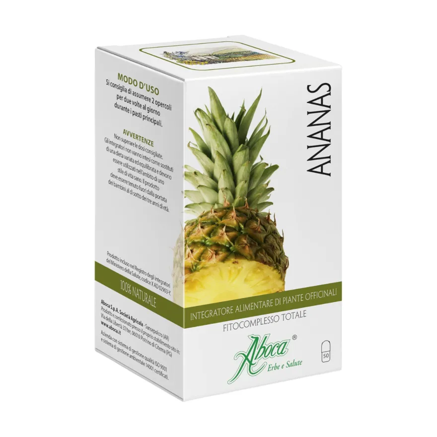 Aboca Ananas Fitocomplesso Totale Integratore Cellulite 50 Opercoli