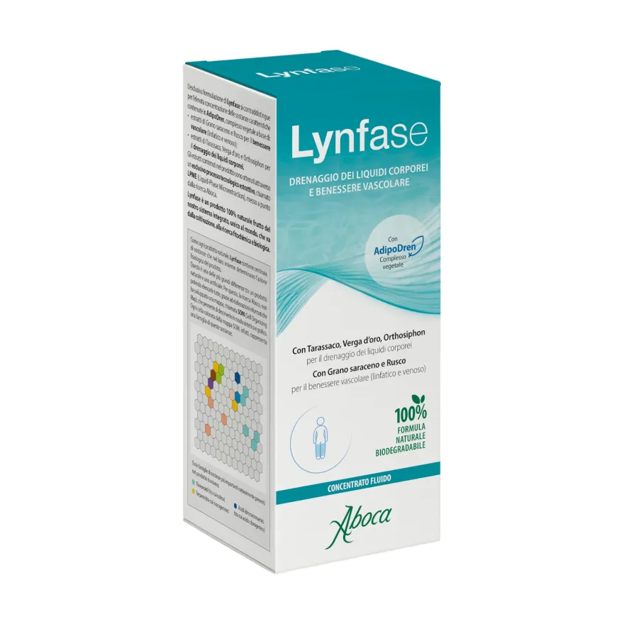 Aboca Lynfase Concentrato Fluido Integratore Drenante 180g