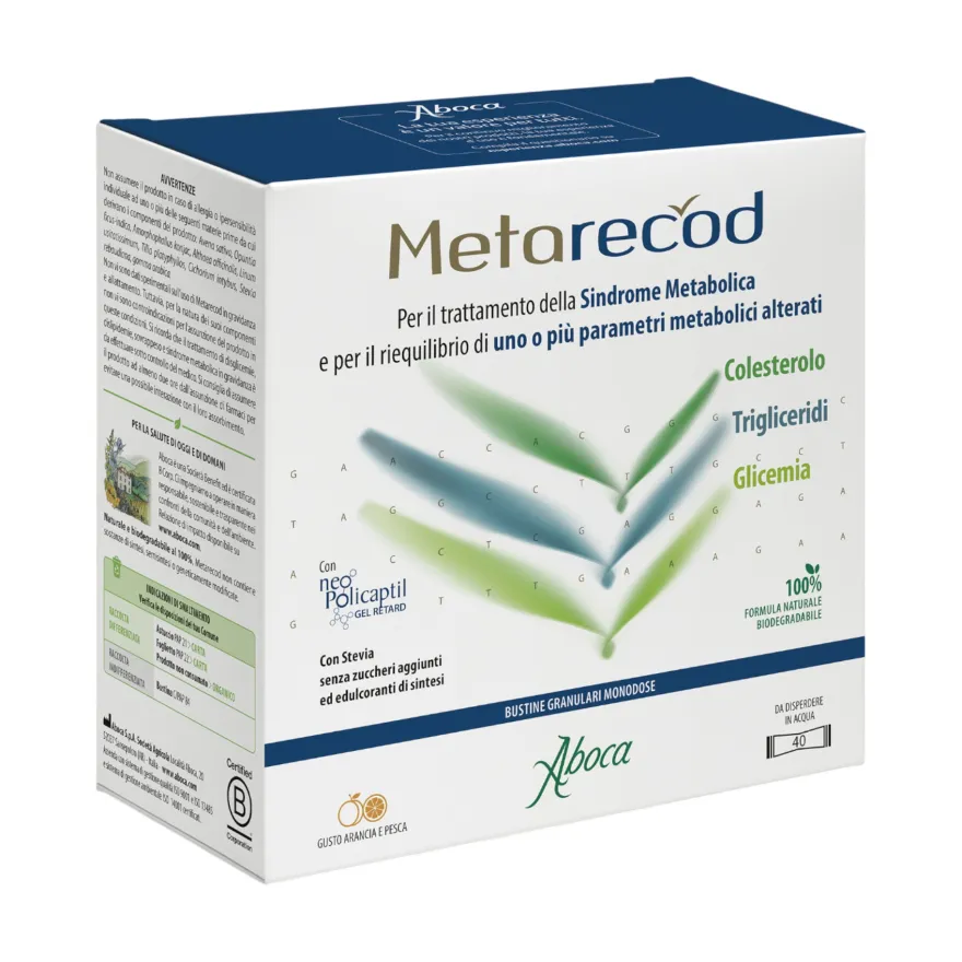 Aboca Metarecod Sindrome Metabolica 40 Bustine Granulari Monodose