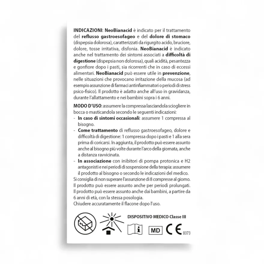 Aboca Neobianacid acidità e reflusso gastrico 2x45 compresse masticabili