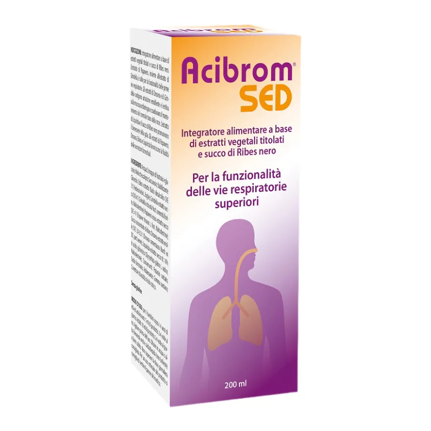 Acibrom Sed 200ml Integratore Per Tosse Mista E Benessere Respiratorio