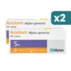 Aciclovir 5% Crema Herpes Labiale Bipacco 2x3g
