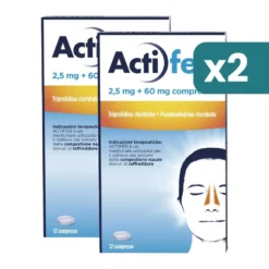 Actifed 2,5 Mg Bipacco Congestione Nasale E Raffreddore 2x12 Compresse