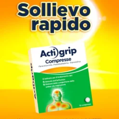 Actigrip Compresse Per Raffreddore Cefalea Mal Di Testa Febbre E Influenza 12 Compresse