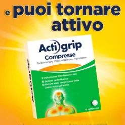 Actigrip Compresse Per Raffreddore Cefalea Mal Di Testa Febbre E Influenza 12 Compresse