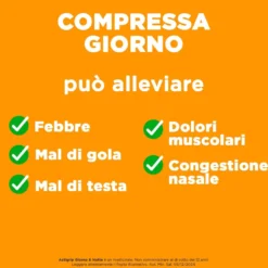 Actigrip Giorno E Notte Compresse Per Raffreddore Febbre E Influenza 16 Compresse