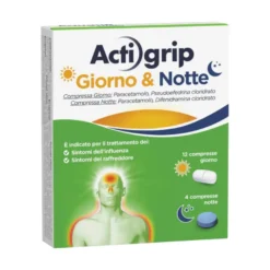 Actigrip Giorno E Notte Compresse Per Raffreddore Febbre E Influenza 16 Compresse