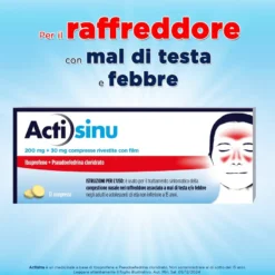 Actisinu Raffreddore E Mal Di Testa Sinusite 12 Compresse