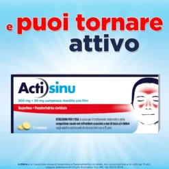 Actisinu Raffreddore E Mal Di Testa Sinusite 12 Compresse