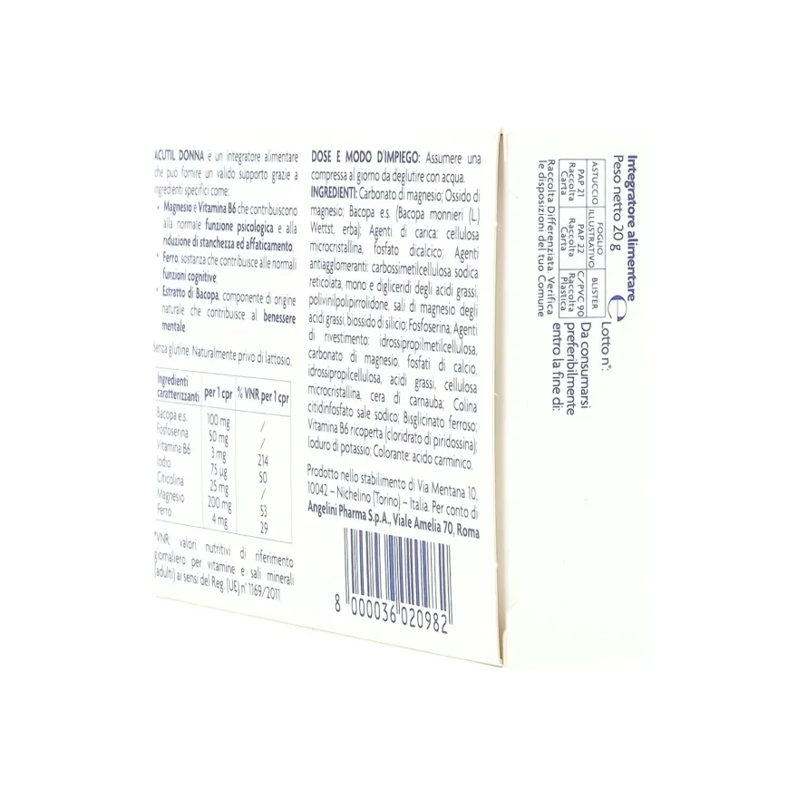 Acutil Donna Integratore 20 Compresse