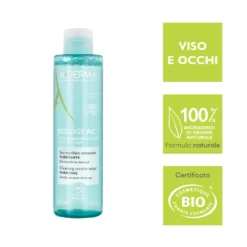 A-derma Biology Ac Acqua Micellare Detergente Struccante Strucca E Purifica Pelle Grassa A Tendenza Acneica 200 Ml