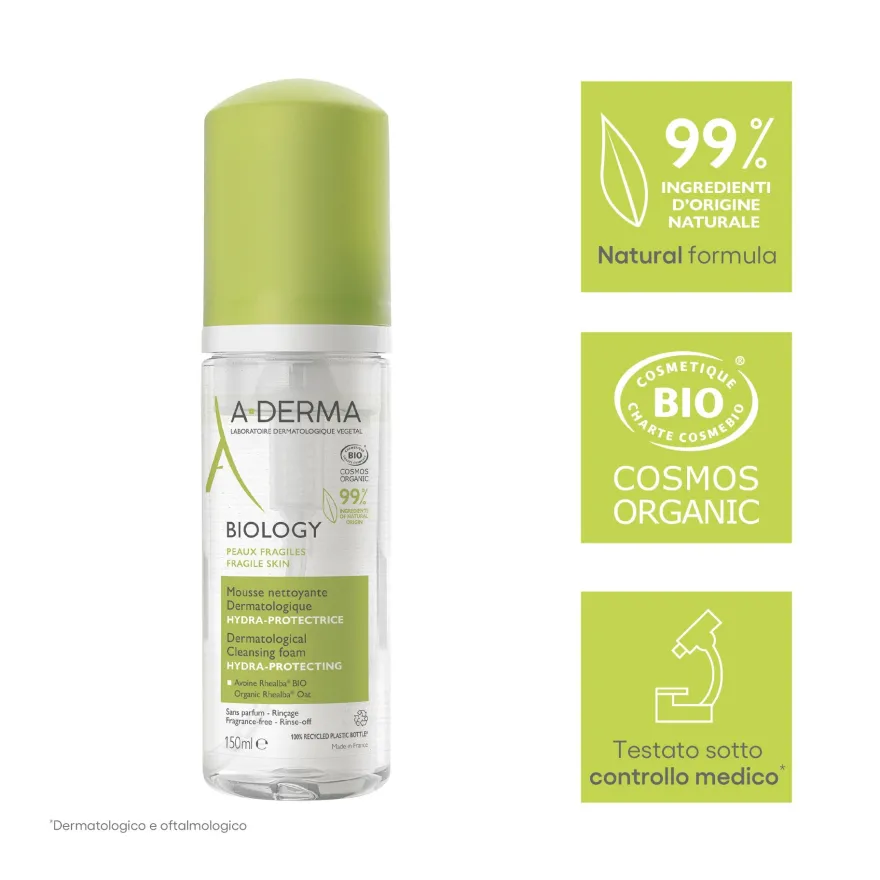 A-derma Biology Mousse Detergente 150ml