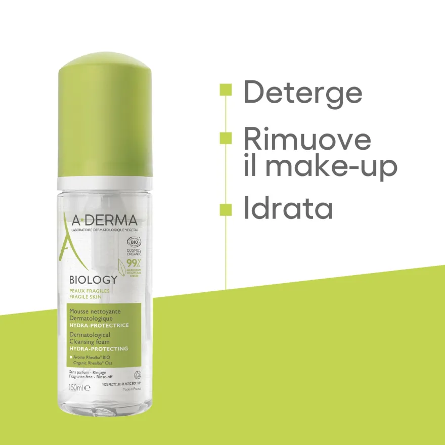 A-derma Biology Mousse Detergente 150ml