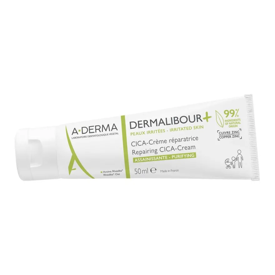 A-derma Dermalibour+ Cica-crema Ristrutturante Purificante Per Pelle Irritata E Arrossata 50ml