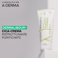 A-derma Dermalibour+ Cica-crema Ristrutturante Purificante Per Pelle Irritata E Arrossata 100ml