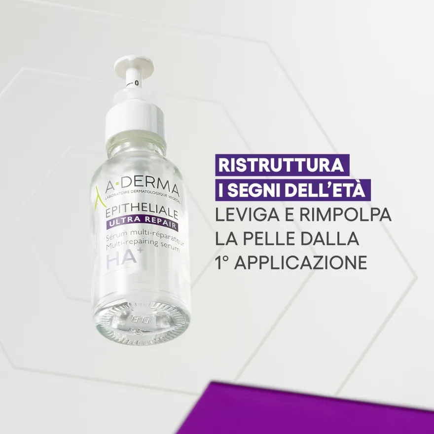 A-derma Epitheliale Ultra Repair Siero Multi-ristrutturante Anti-rughe Acido Ialuronico 30ml