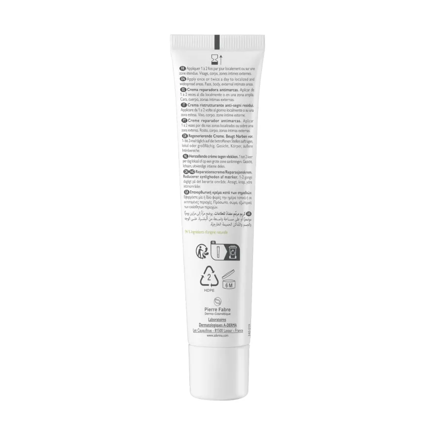 A-derma Epitheliale Ultra Repair Crema Ristrutturante Anti Segni Residui 100ml