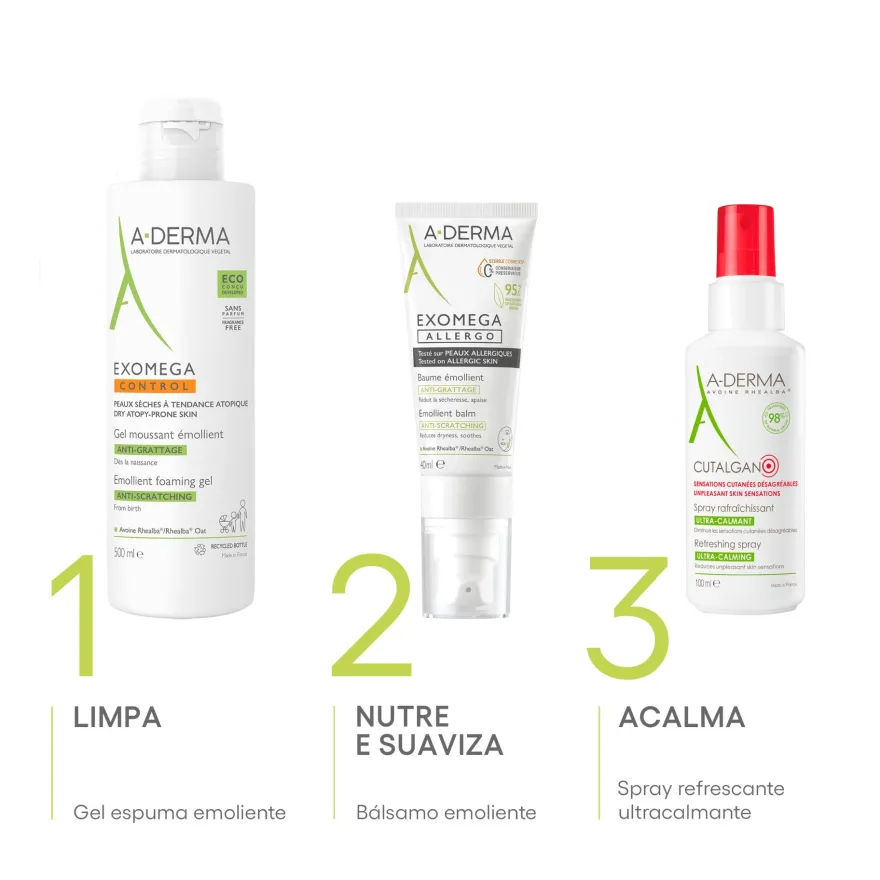 A-derma Exomega Allergo Balsamo Emolliente Cosmetico Sterile Per Pelle Secca A Tendenza Atopica 200ml