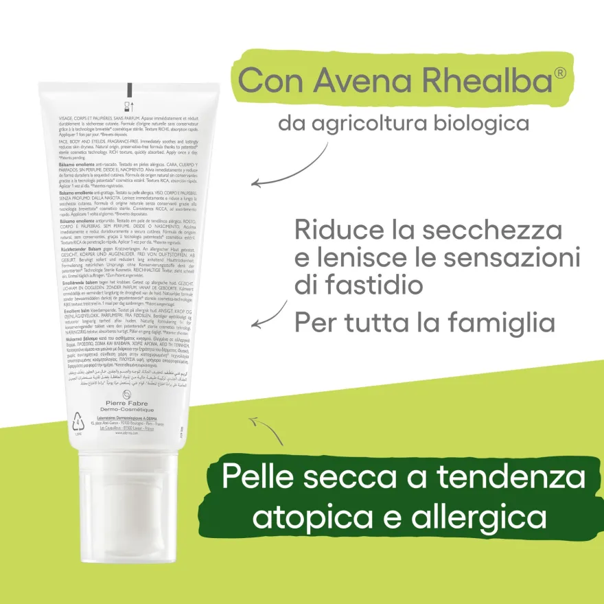 A-derma Exomega Allergo Balsamo Emolliente Cosmetico Sterile Per Pelle Secca A Tendenza Atopica 200ml