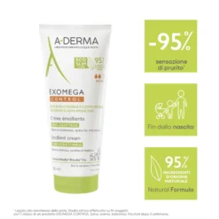 A-derma Exomega Control Crema Emolliente Anti-grattage Per Pelle Secca A Tendenza Atopica 200ml