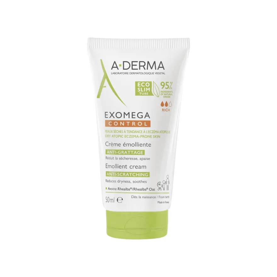 A-derma Exomega Control Crema Emolliente Anti-grattage Per Pelle Secca A Tendenza Atopica 50ml