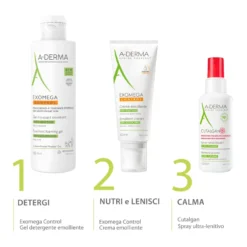 A-derma Exomega Control Gel Detergente Emolliente Per Pelle Secca A Tendenza Atopica Senza Profumo 500ml