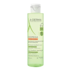 A-derma Exomega Control Gel Emolliente 2 In 1 Corpo E Capelli 200ml