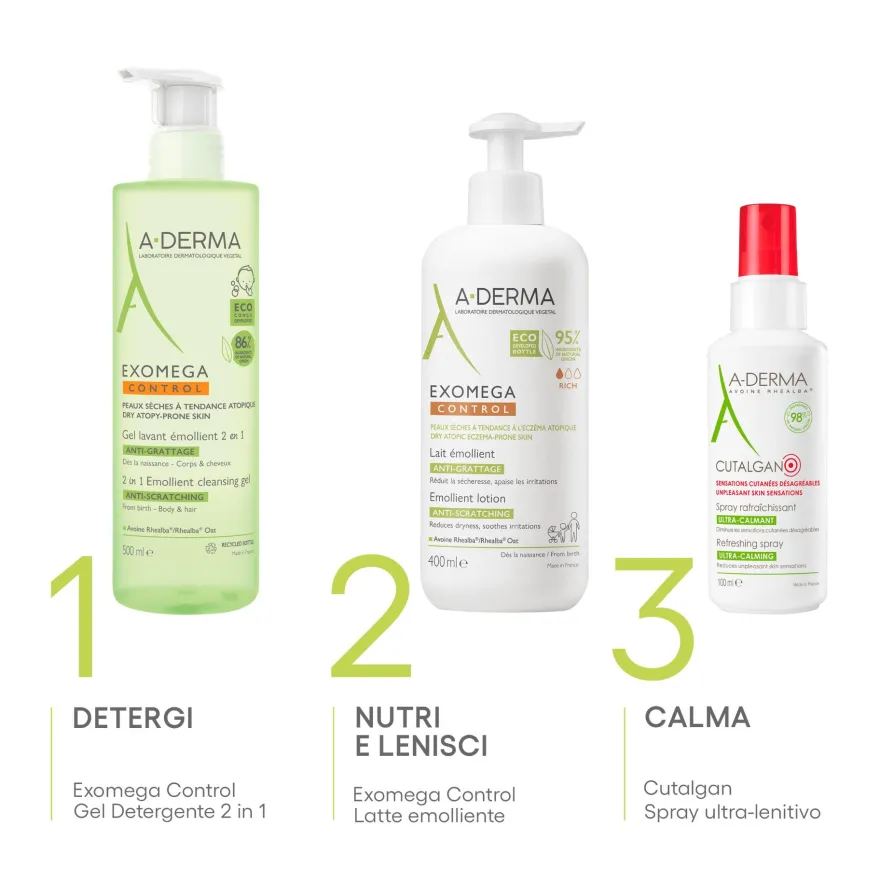 A-derma Exomega Control Lozione Emolliente Anti-grattage 400ml