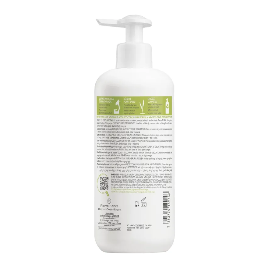 A-derma Exomega Control Lozione Emolliente Anti-grattage 400ml