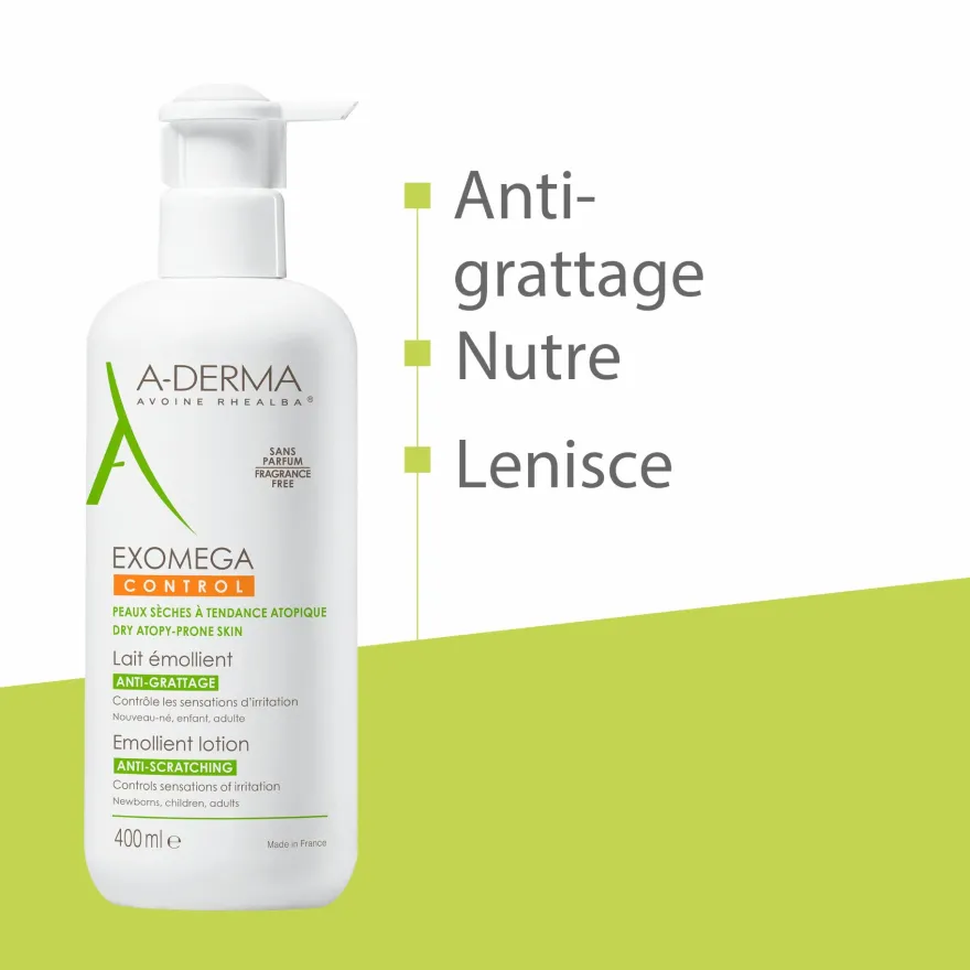 A-derma Exomega Control Lozione Emolliente Anti-grattage 400ml