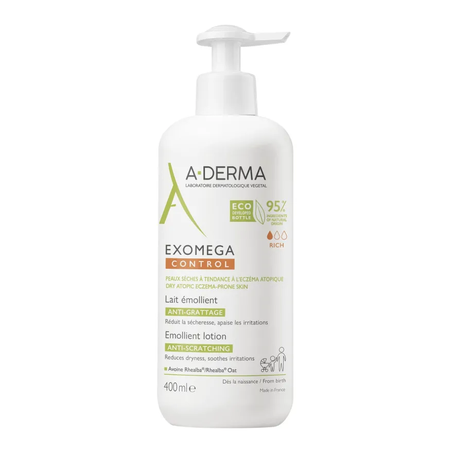 A-derma Exomega Control Lozione Emolliente Anti-grattage 400ml