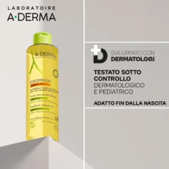 A-derma Exomega Control Olio Lavante Emolliente Anti-grattage 200ml