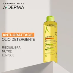 A-derma Exomega Control Olio Lavante Emolliente Anti-grattage 200ml