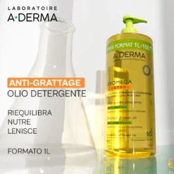 A-derma Exomega Control Olio Lavante Emolliente Pelle Atopica A Tendenza Atopica 1 Litro