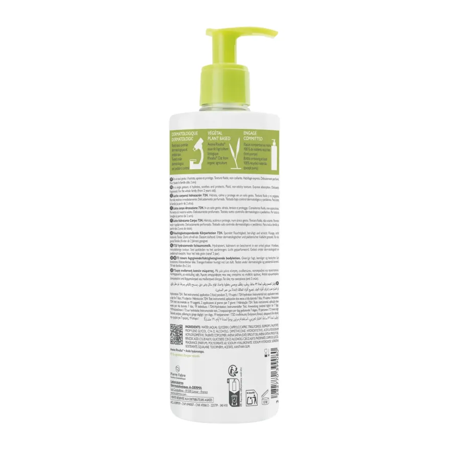 A-derma Les Indispensables Latte Corpo Idratazione 72h 400ml
