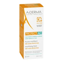 A-derma Protect Ac Fluido Opacizzante Spf50+ 40ml