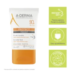 A-derma Protect Pocket Fluido Invisibile Spf50+ 30ml