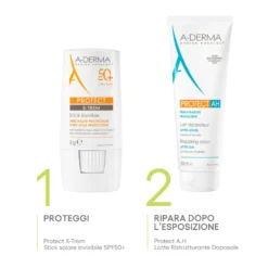 A-derma Protect X-trem Stick Invisibile Protezione Solare Spf50+ 8g