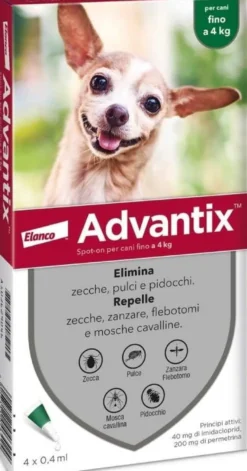 Advantix Spot On Cani 0-4kg 6 Pipette