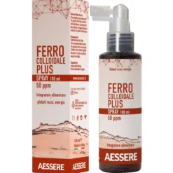 Aessere Ferro Colloidale Plus 50ppm Spray Integratore Globuli Rossi Ed Energia 100ml