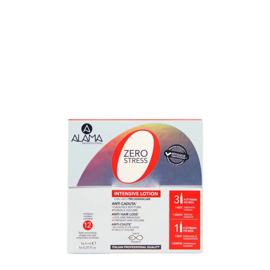 Alama Zero Stress Lozione Anticaduta Capelli 12 Fiale