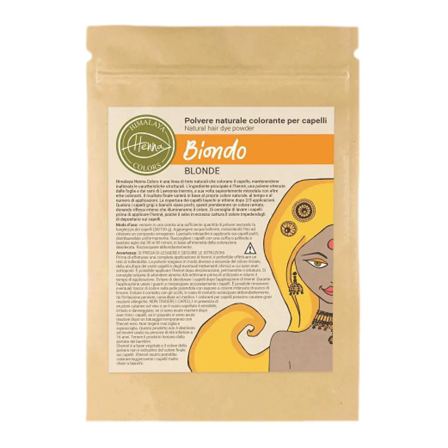 Alcea Polvere Naturale Colorante Per Capelli Biondo 100g