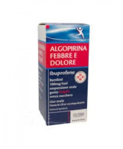 Algopirina 100mg/5ml Febbre E Dolore Bambini Sospensione Orale Fragola Senza Zucchero 150ml