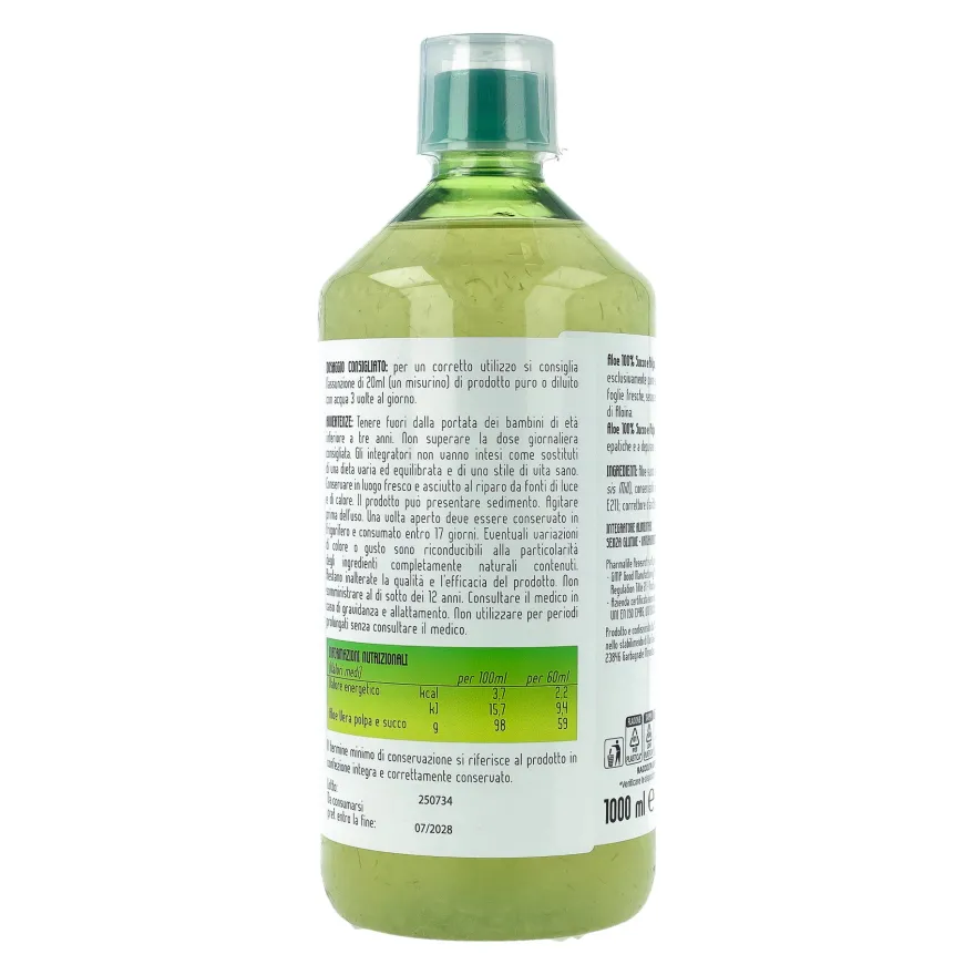 Aloe Succo E Polpa 100% 1 Litro