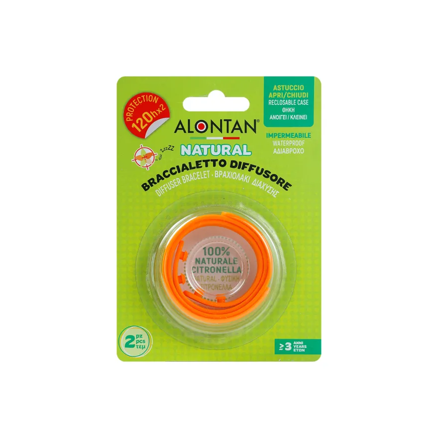 Alontan Natural Braccialetto Diffusore Antizanzare 1 Pezzo