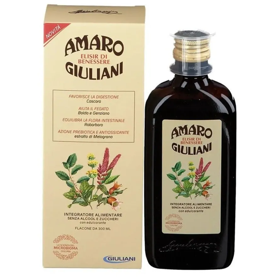 Amaro Giuliani Elisir Benessere Integratore Intestino 300ml