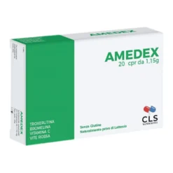 Amedex Integratore Di Bromelina Troxerutina Vitamina C Vite Rossa 20 Compresse