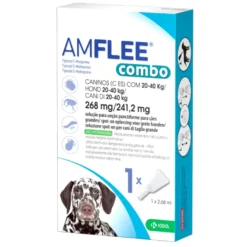Amflee Combo Spot-on Cani 20-40kg Trattamento Pulci E Zecche 3 Pipette