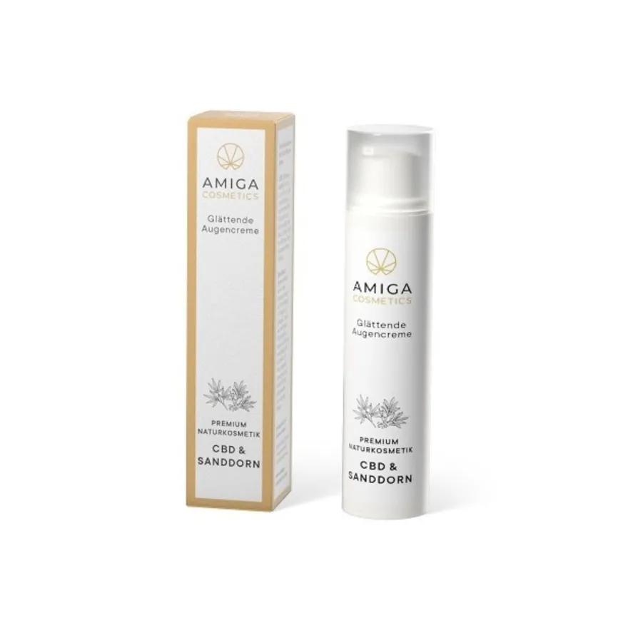 Amiga Cosmetics Crema Levigante Occhi Con Cbd E Olivello Spinoso 15ml